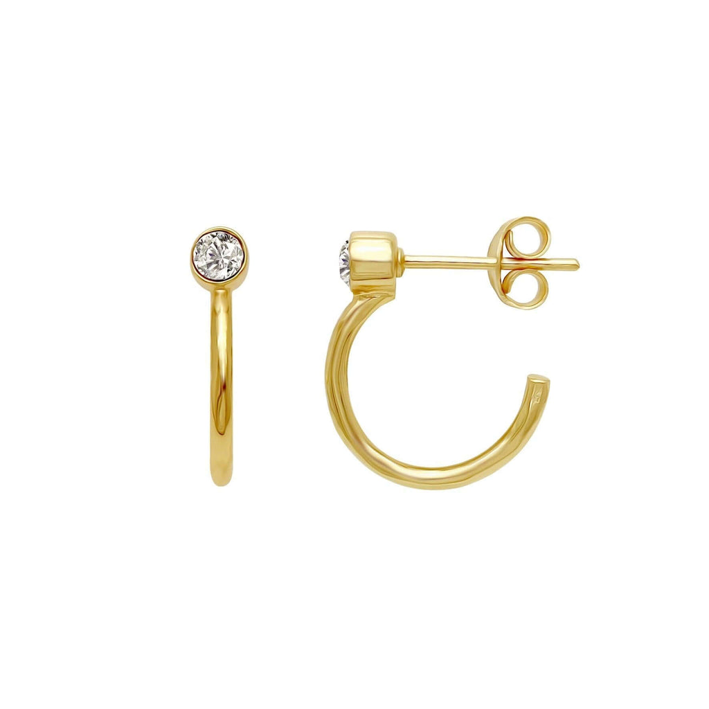 Arc Huggie Hoop Earrings - Trendolla Jewelry