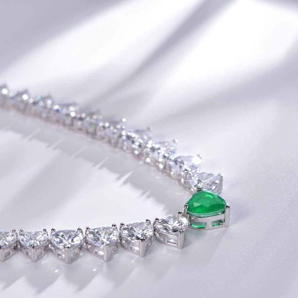 Emerald Green Statement Necklace - Trendolla Jewelry