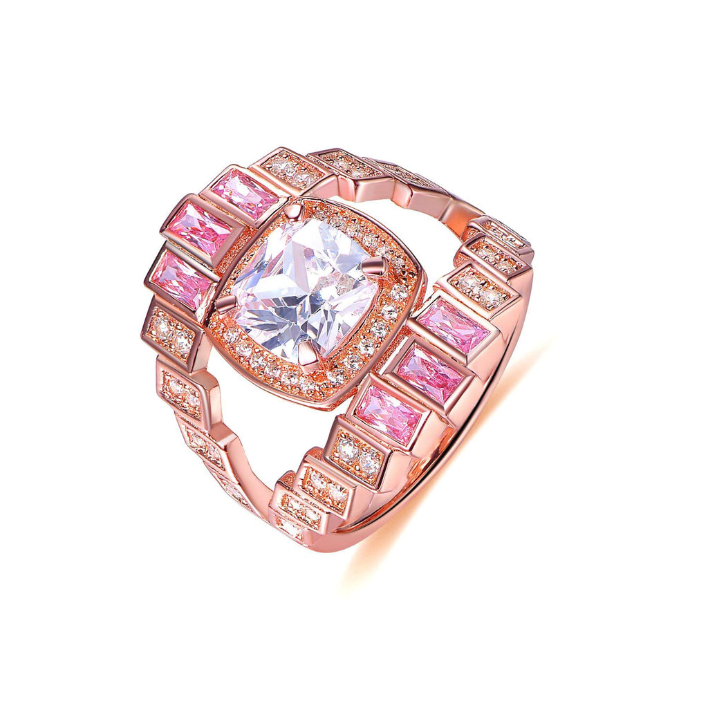 Eye Inspired White Stone Cushion Cut Engagement Ring - Trendolla Jewelry