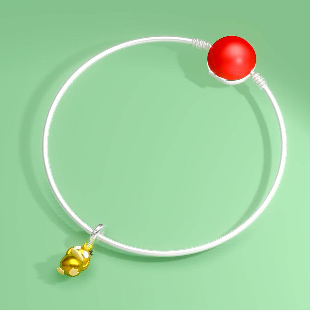 Psyduck Pokemon Pandora Fit Charm, 925 Sterling Silver - Trendolla Jewelry